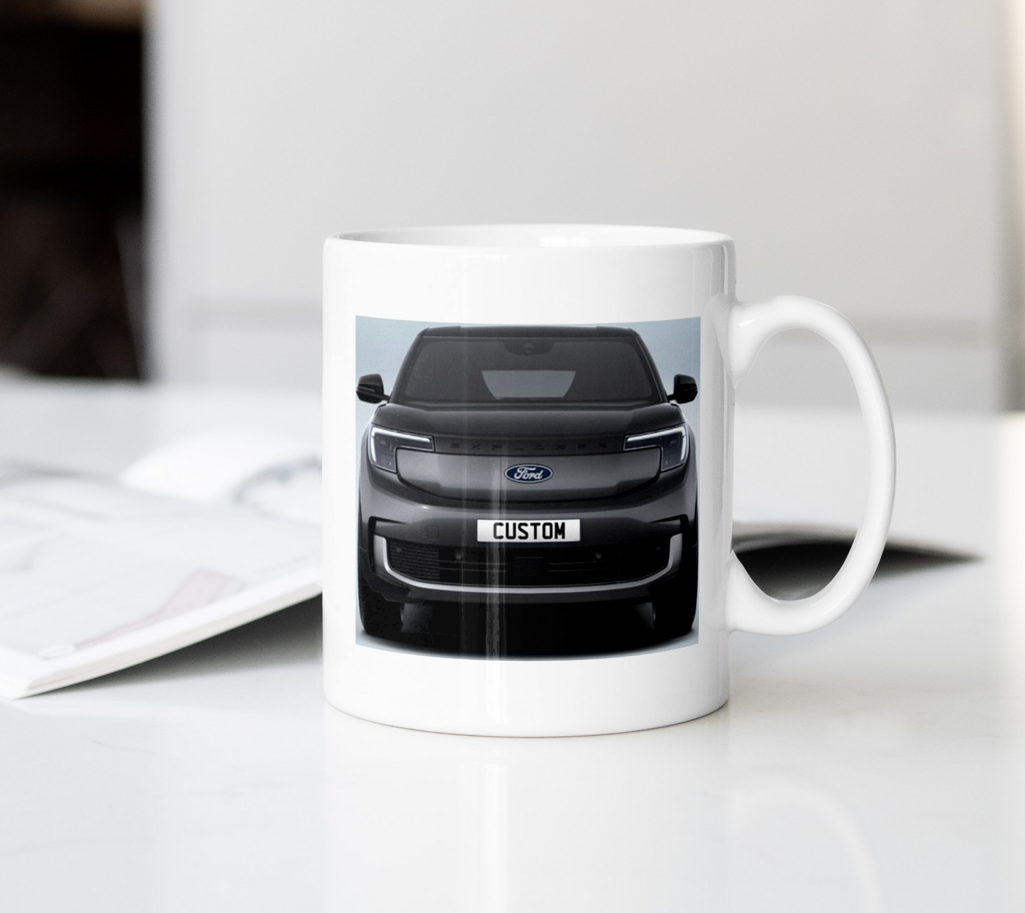 Personalised Ford All-Electric Explorer Mug Gift - Choose Colour - FAST POST