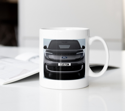 Personalised Ford All-Electric Explorer Mug Gift - Choose Colour - FAST POST