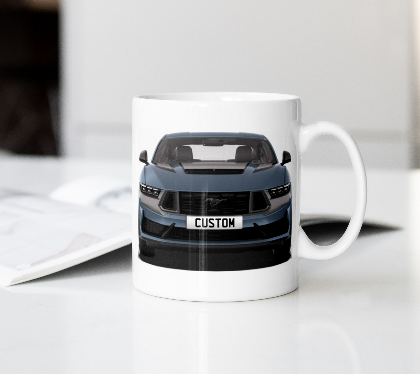 Personalised Ford Mustang Dark Horse Mug Gift - Choose Colour - FAST POST