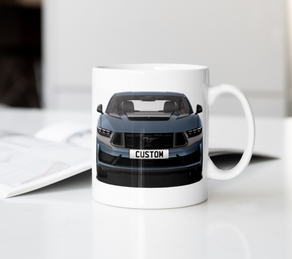 Personalised Ford Mustang Dark Horse Mug Gift - Choose Colour - FAST POST