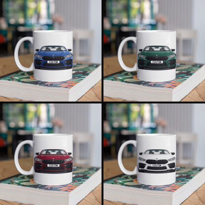 Personalised BMW M8 Convertible Coffee Mug Gift - Choose Colour FAST POST