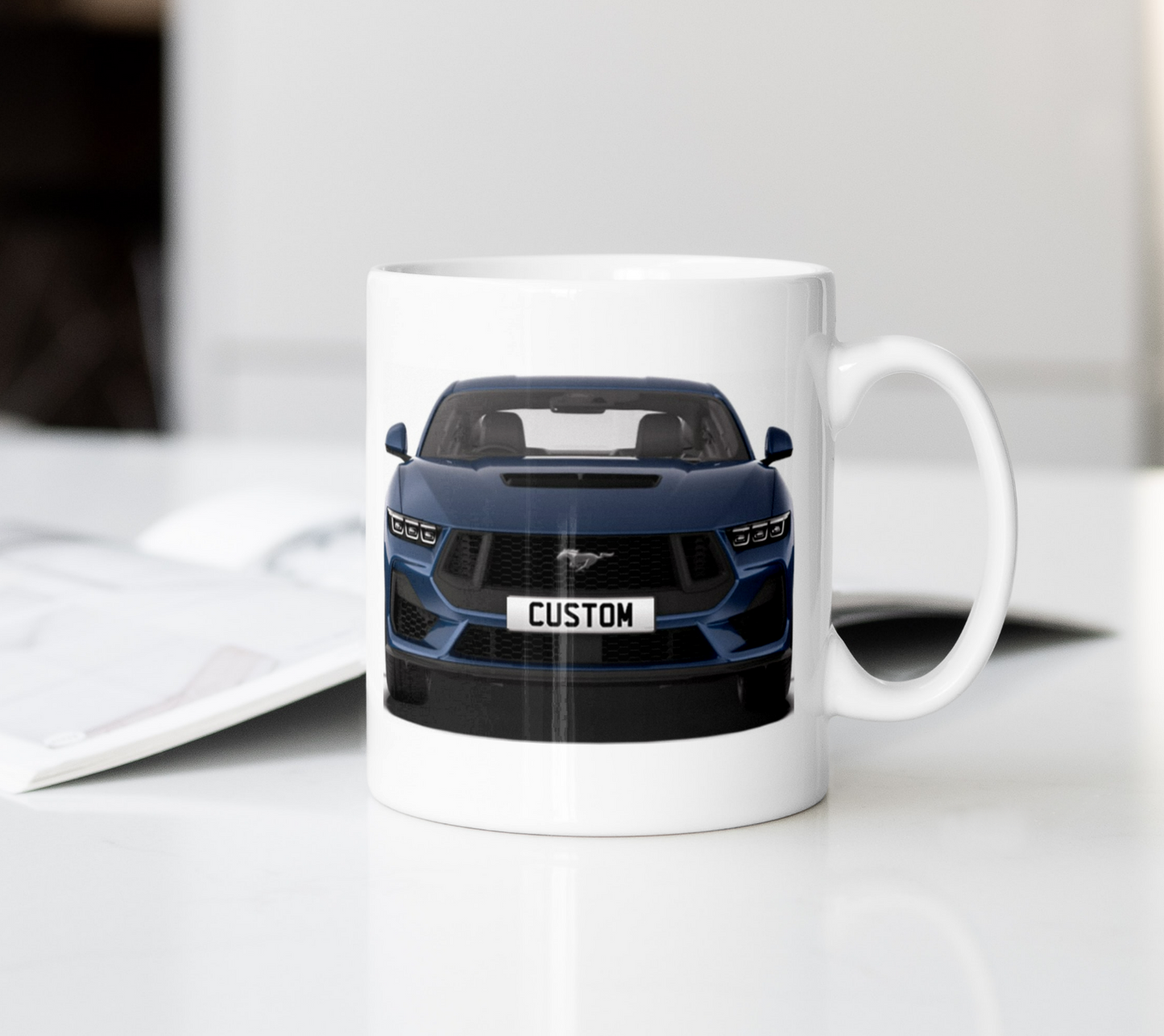 Personalised Ford Mustang GT Coffee Mug Gift - Choose Colour - FAST POST