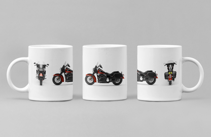 Personalised Harley Davidson Heritage Classic 2025 Motorcycle Mug Colour Choice