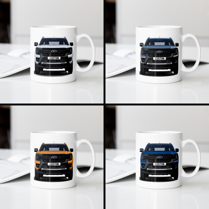 Personalised Ford Ranger Wildtrak Coffee Mug Gift - Choose Colour - FAST POST