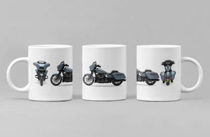Personalised Harley Davidson Motorcycle Street Glide 2024 Mug Colour Choice