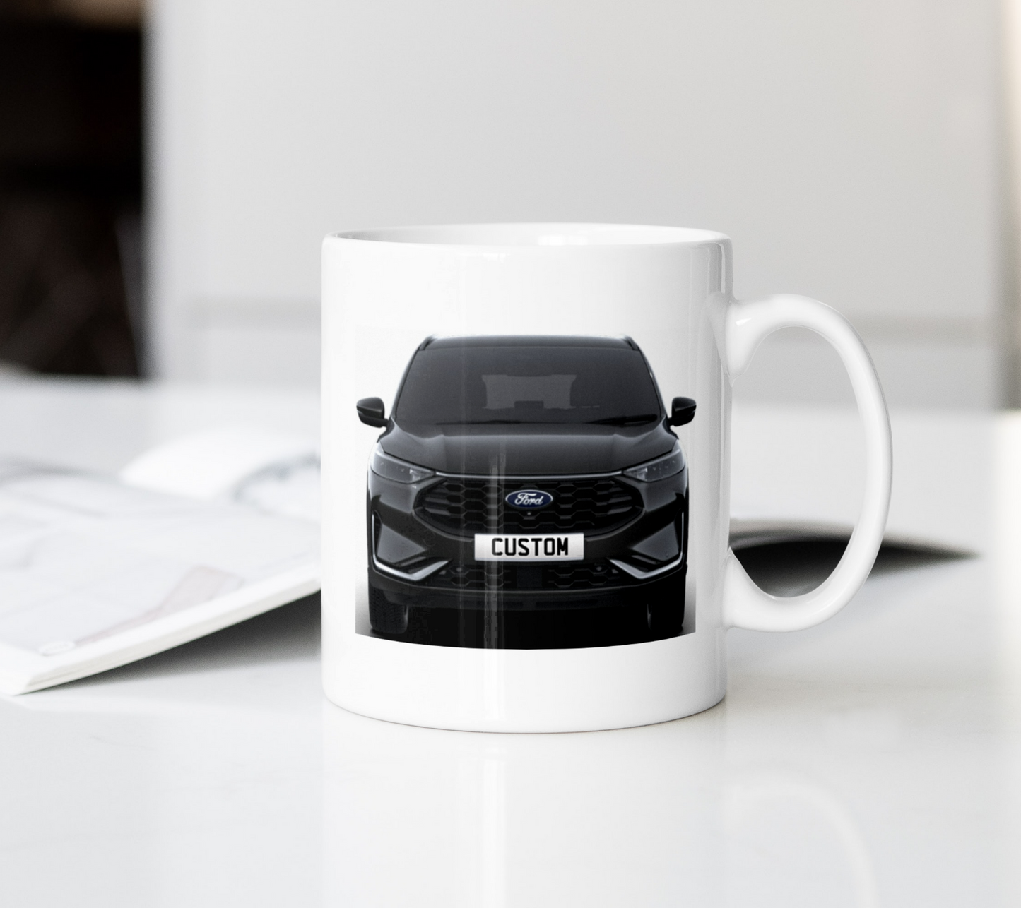 Personalised Ford Kuga ST-Line Coffee Mug Gift - Choose Colour - FAST POST