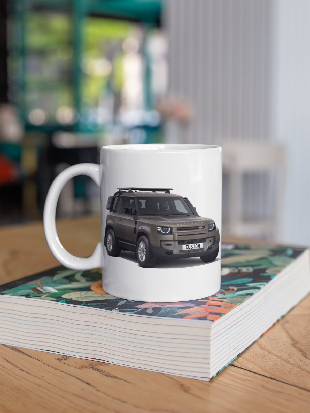 Personalised Land Rover Defender 90 Coffee Mug Gift Colour Choice FAST POST