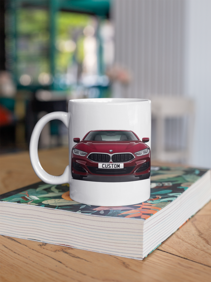 Personalised BMW 8 Series M Sport Mug Gift - Choose Colour - FAST POST