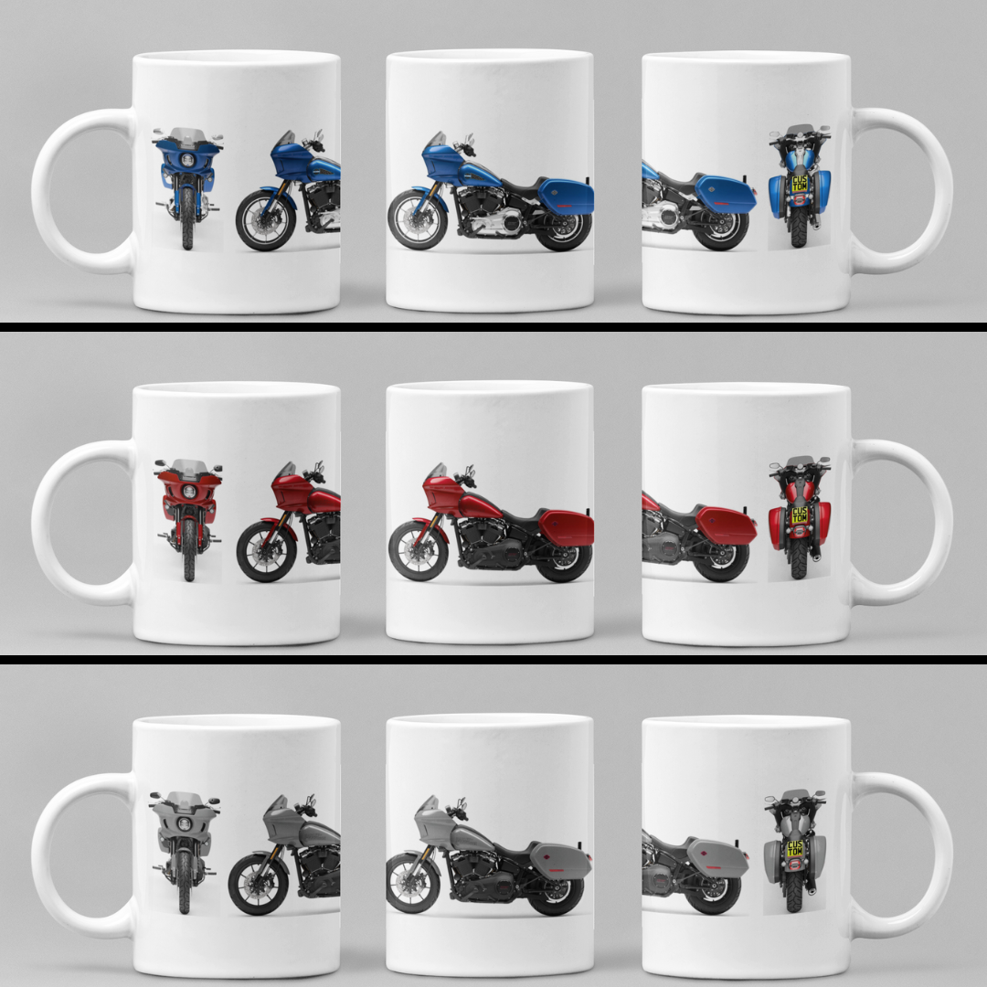 Personalised Harley Davidson Low Rider ST 2025 Motorcycle Mug Colour Choice