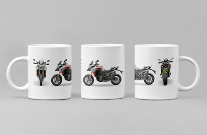 Personalised Ducati Multistrada Motorcycle Coffee Mug - Choose Model & Colour