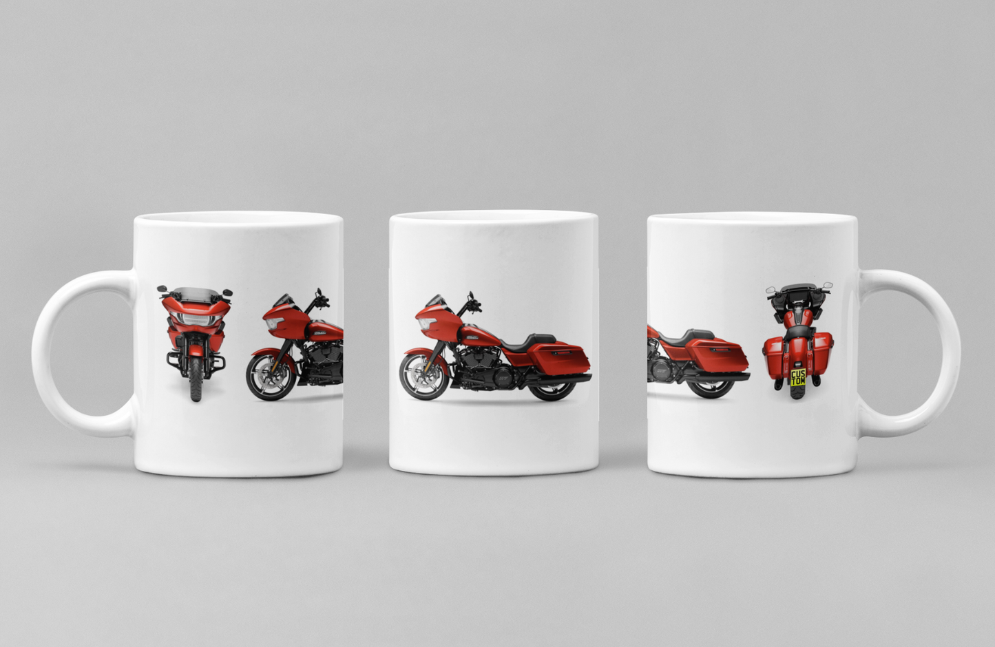 Personalised Harley Davidson CVO Road Glide 2024 Motorcycle Mug - Colour Choice