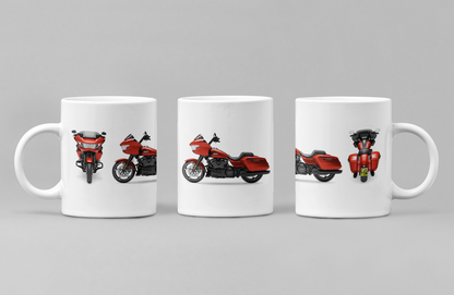 Personalised Harley Davidson CVO Road Glide 2024 Motorcycle Mug - Colour Choice