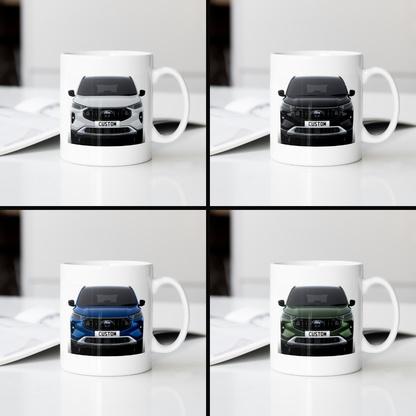 Personalised Ford Kuga Active Coffee Mug Gift - Choose Colour - FAST POST