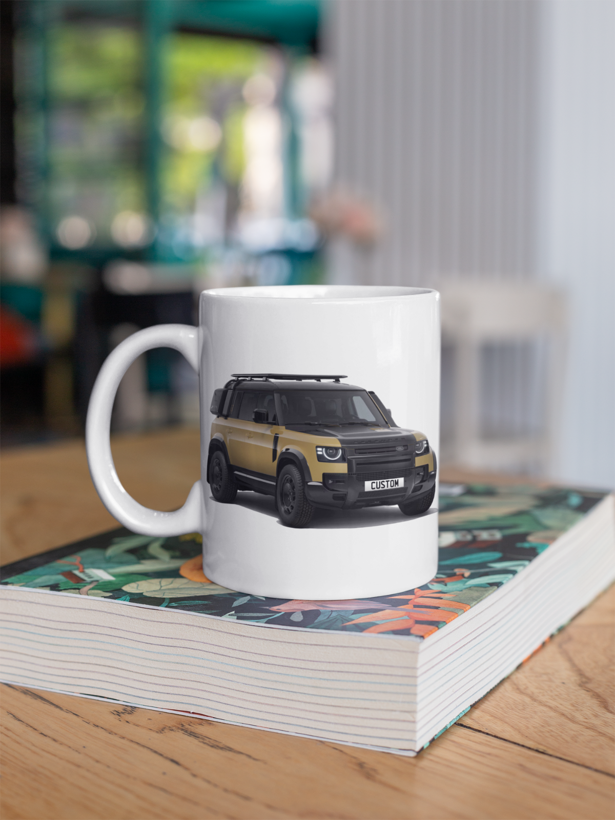 Personalised Land Rover Defender 110 Trophy Edition Mug Gift - Colour Choice