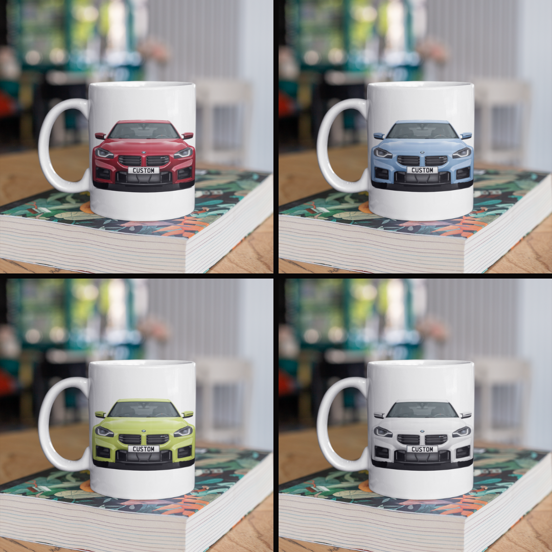 Personalised BMW M2 Coffee Mug Gift - Choose Colour - FAST POST