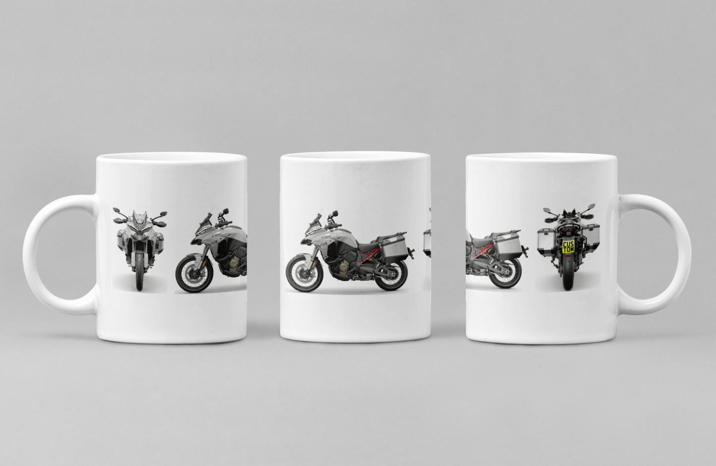 Personalised Ducati Multistrada Motorcycle Coffee Mug - Choose Model & Colour