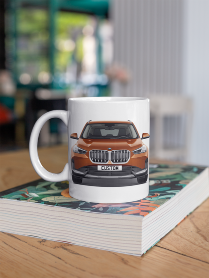 Personalised BMW X1 xLine Coffee Mug Gift - Choose Colour - FAST POST