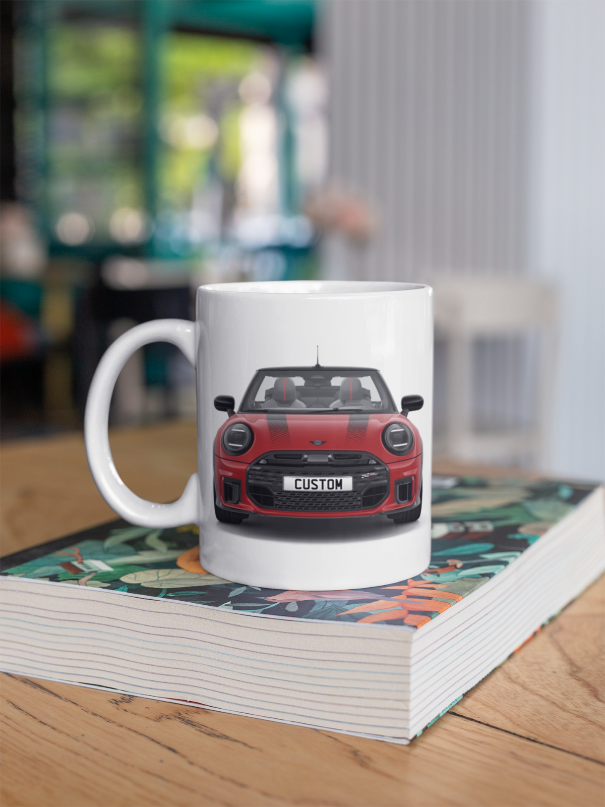 Personalised Mini John Cooper Works Convertible Coffee Mug Gift - Choose Colour