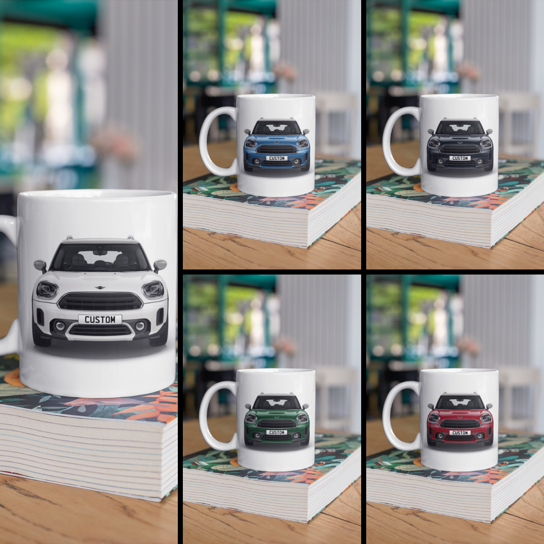 Personalised Mini Countryman Cooper Exclusive Mug Gift - Choose Colour