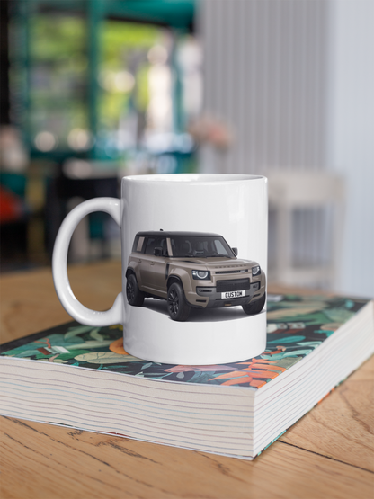 Personalised Land Rover Defender Octa Coffee Mug Gift - Colour Choice FAST POST