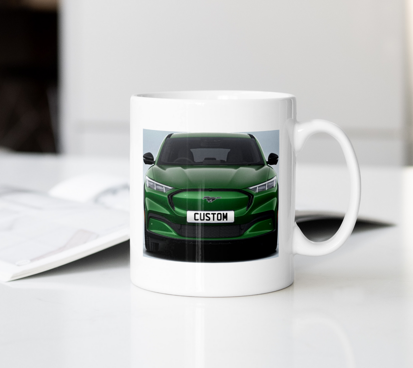 Personalised Ford Mustang Mach-E Premium Mug Gift - Choose Colour - FAST POST