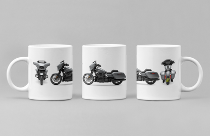 Personalised Harley Davidson Motorcycle Street Glide 2024 Mug Colour Choice
