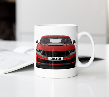 Personalised Ford Mustang Dark Horse Mug Gift - Choose Colour - FAST POST
