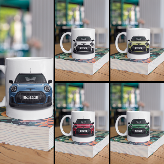 Personalised Mini 5-Door Hatch Cooper S Sport Mug Gift - Choose Colour FAST POST