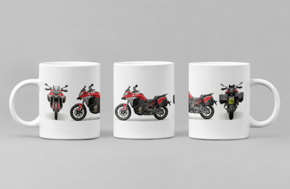 Personalised Ducati Multistrada Motorcycle Coffee Mug - Choose Model & Colour