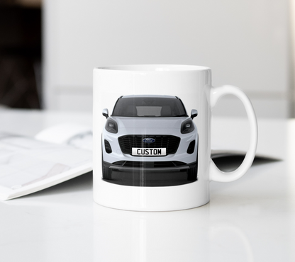 Personalised Ford Puma Titanium Coffee Mug Gift - Choose Colour - FAST POST
