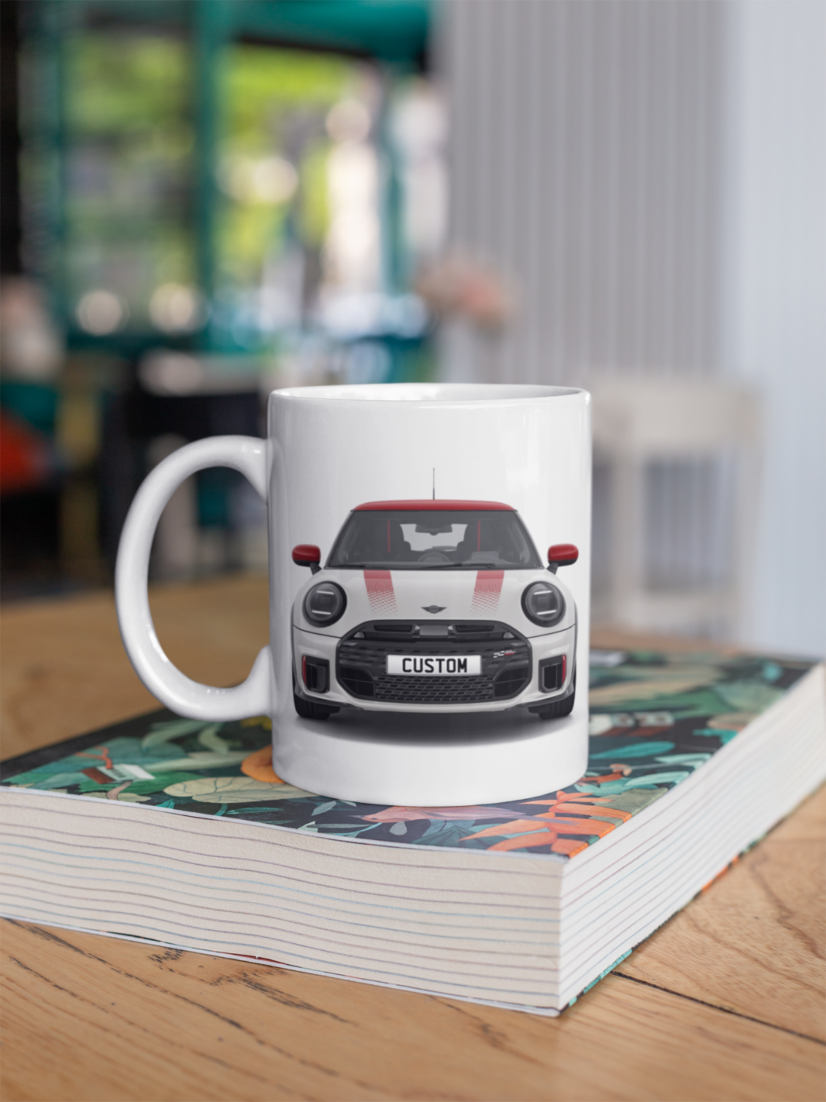 Personalised Mini John Cooper Works Sport Coffee Mug Gift - Choose Colour