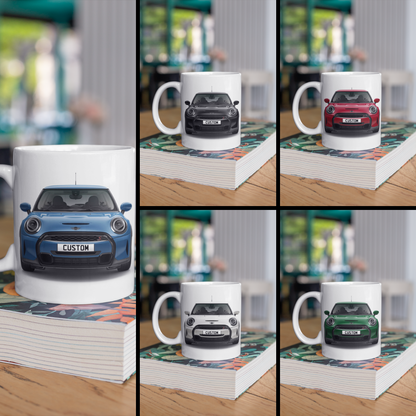 Personalised Mini 3-Door Hatch Cooper S Classic Mug Gift - Choose Colour