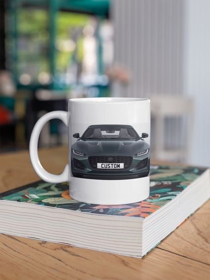 Personalised Jaguar F-Type 75 Convertible Mug