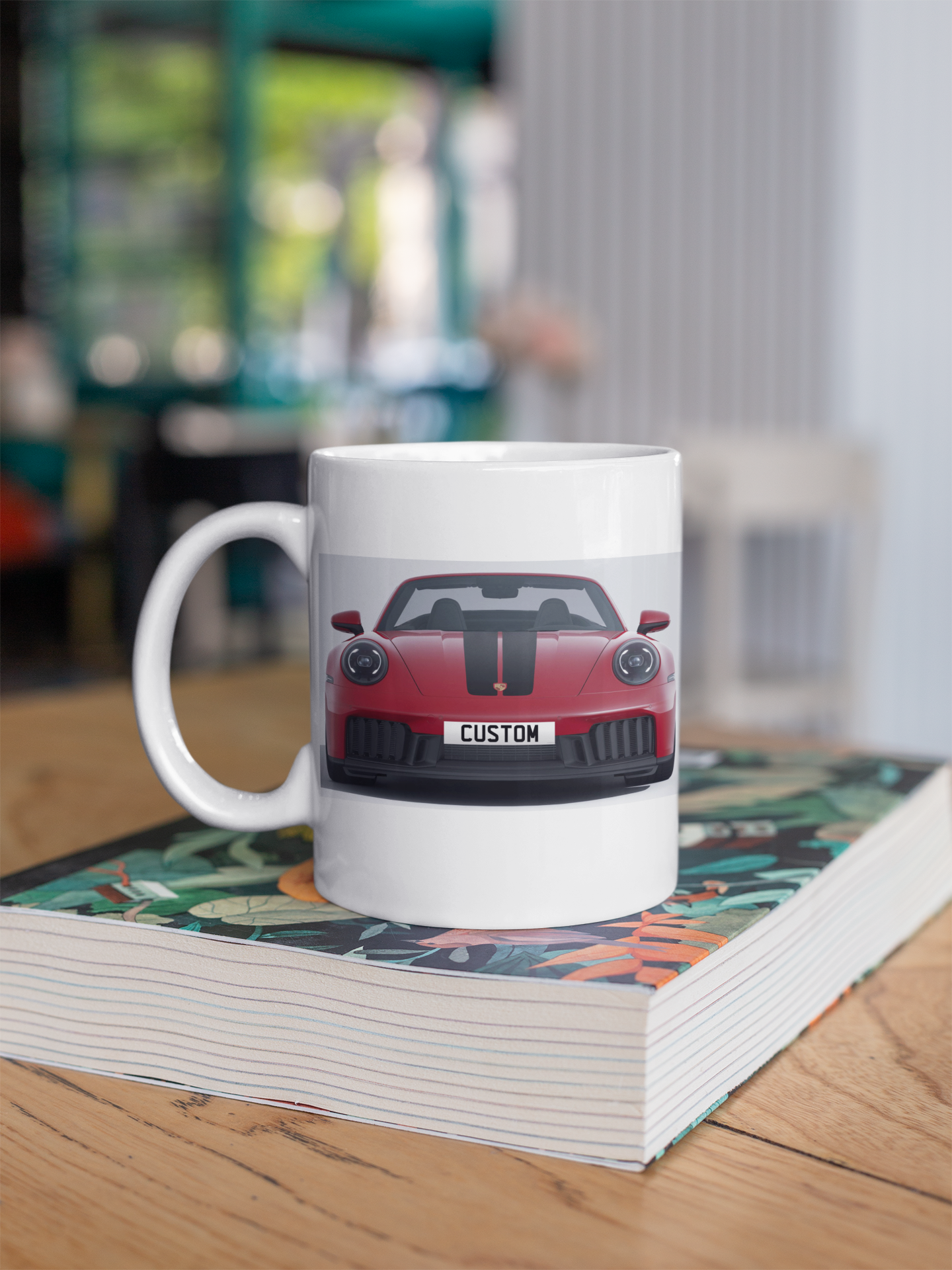 Personalised Porsche 911 Carrera 4 GTS Cabriolet Mug