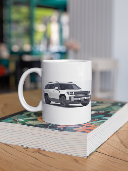 Personalised Hyundai Santa FE 6 Seater SUV Calligraphy Mug