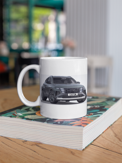 Personalised Hyundai Tucson Black Line Mug