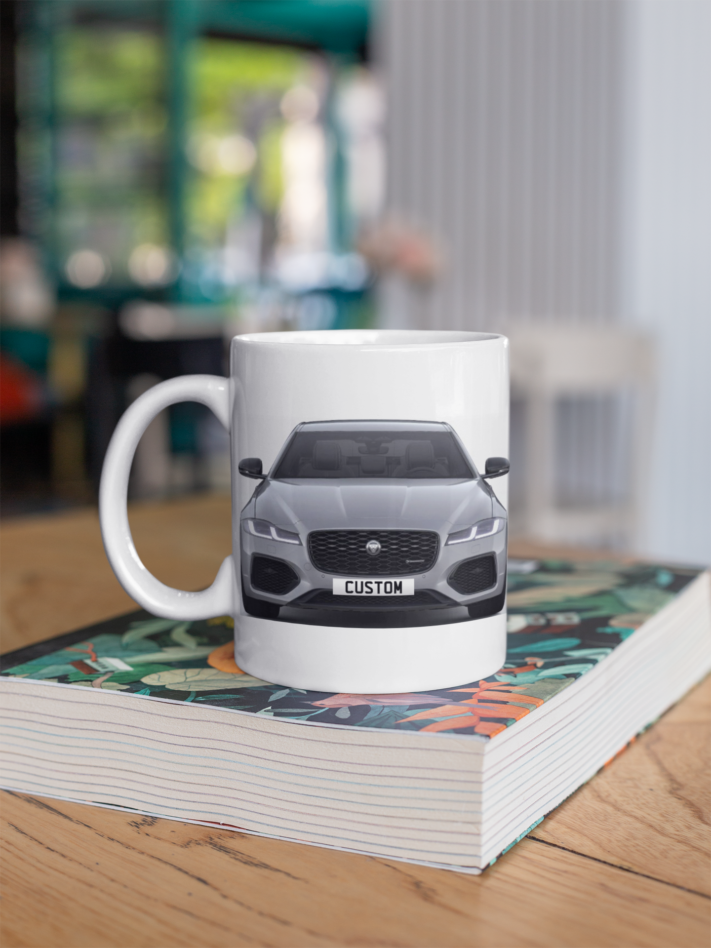 Personalised Jaguar XF R Dynamic SE Black Mug