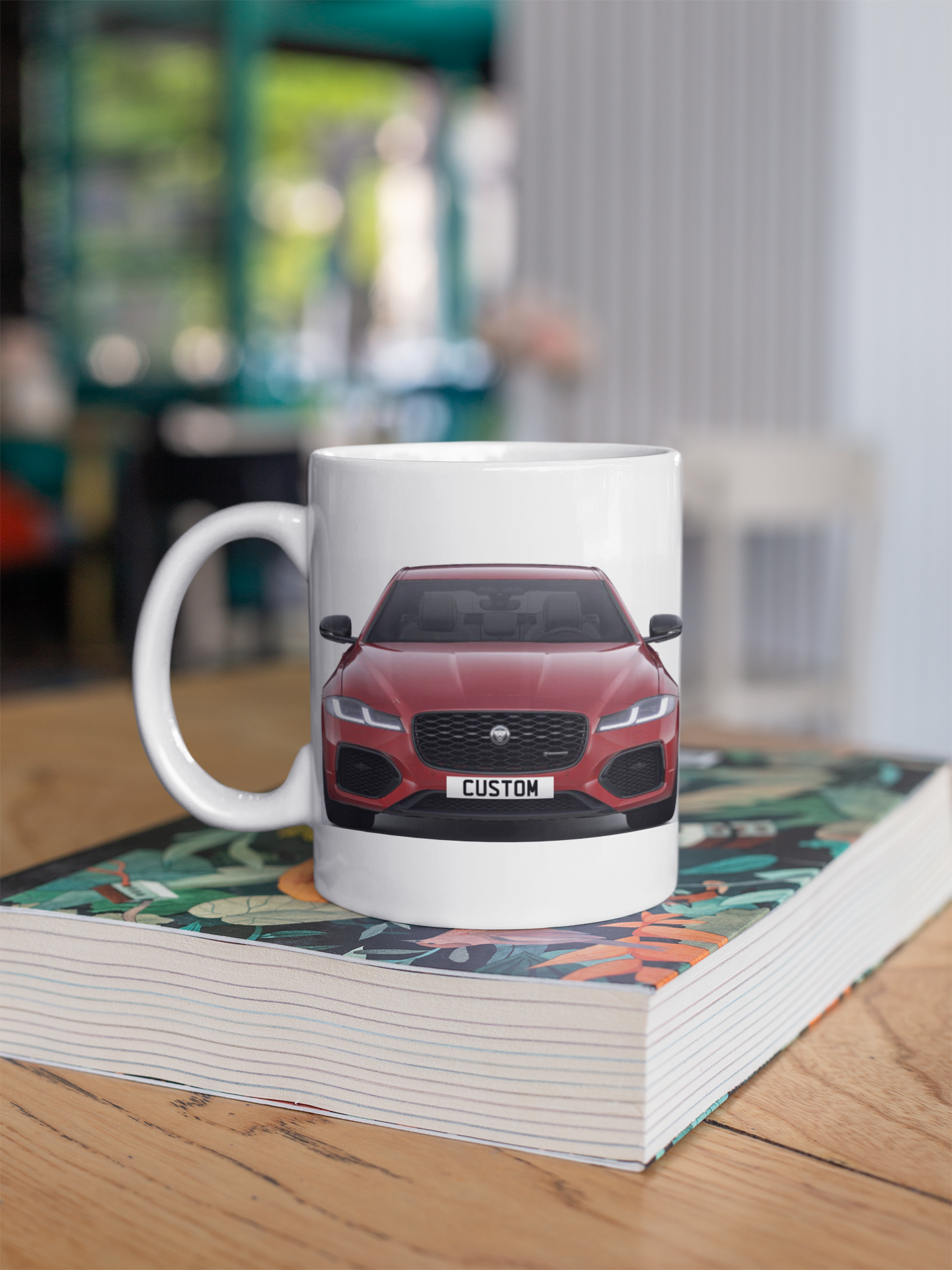 Personalised Jaguar XF R Dynamic HSE Black Mug