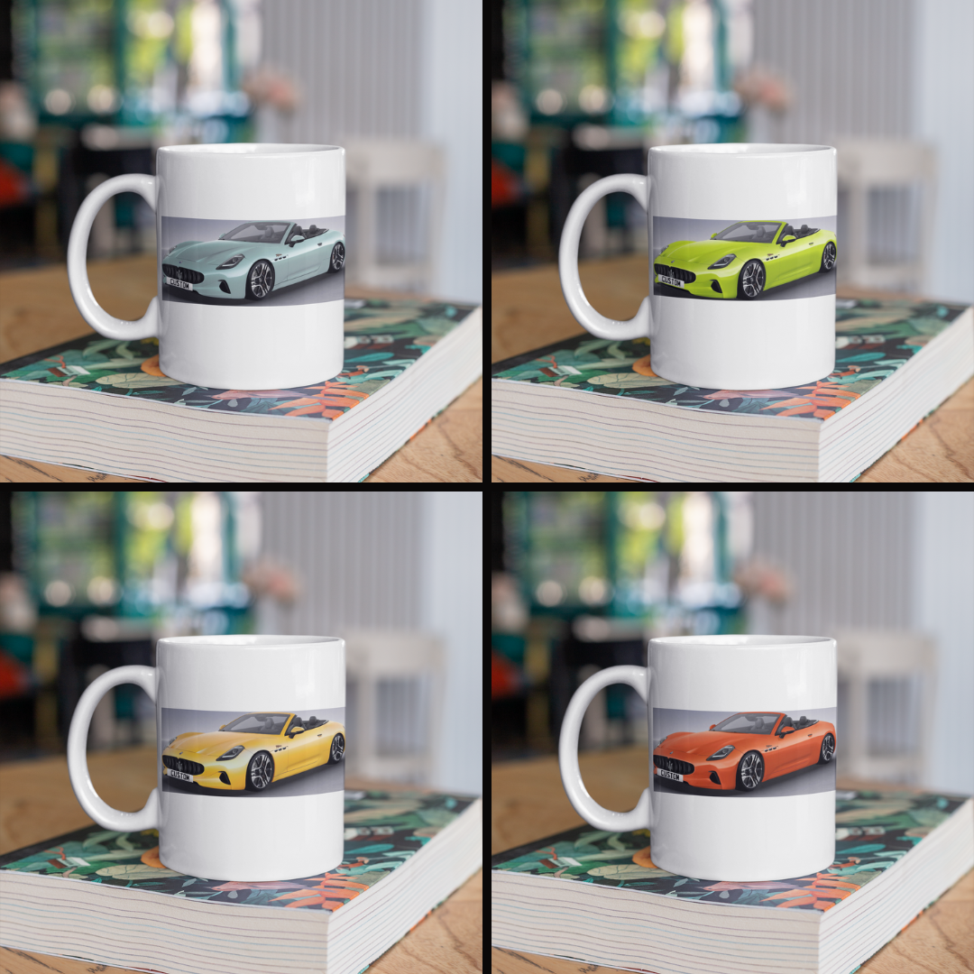 Personalised Maserati GranCabrio Folgore Mug