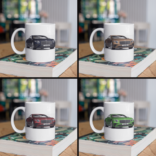 Personalised Bentley Continental GT Mulliner Mug