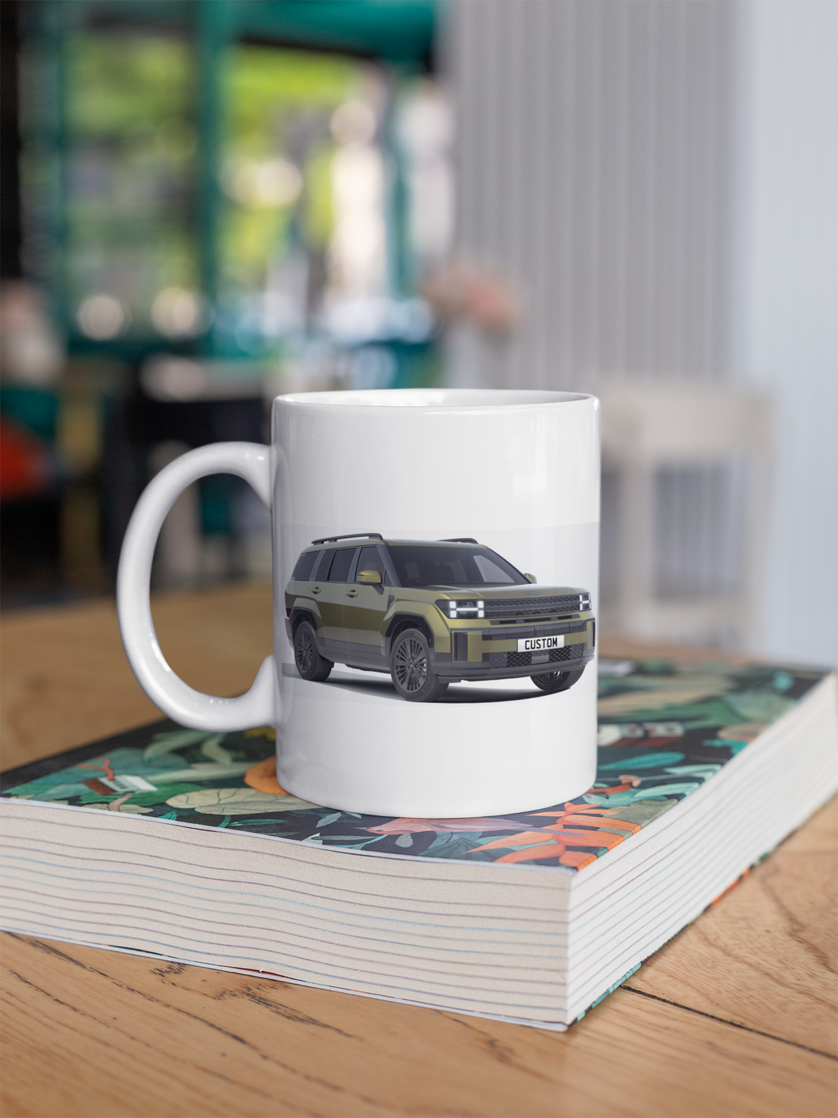 Personalised Hyundai Santa FE 7 Seater SUV Calligraphy Mug