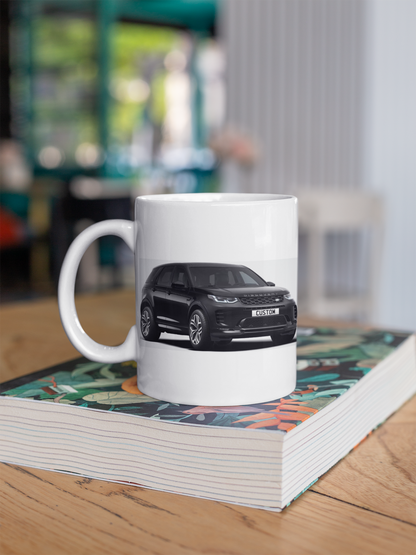 Personalised Land Rover Discovery Sport Metropolitan Black Edition Mug
