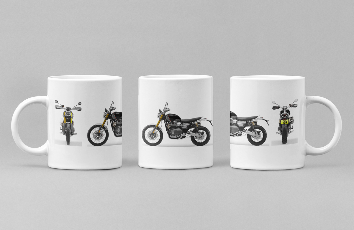Personalised Triumph Scrambler Motorcycle Mug