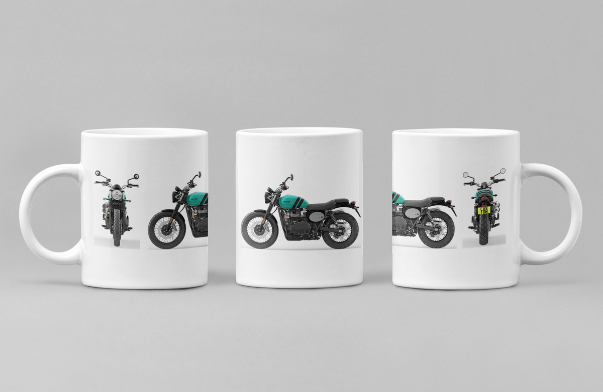 Personalised Triumph Scrambler Motorcycle Mug