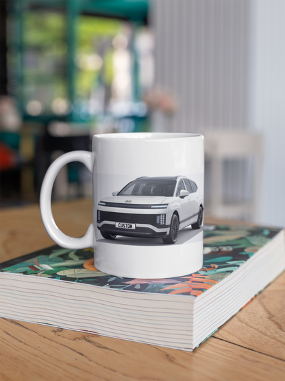 Personalised Hyundai IONIQ 9 Calligraphy Black Ink Mug