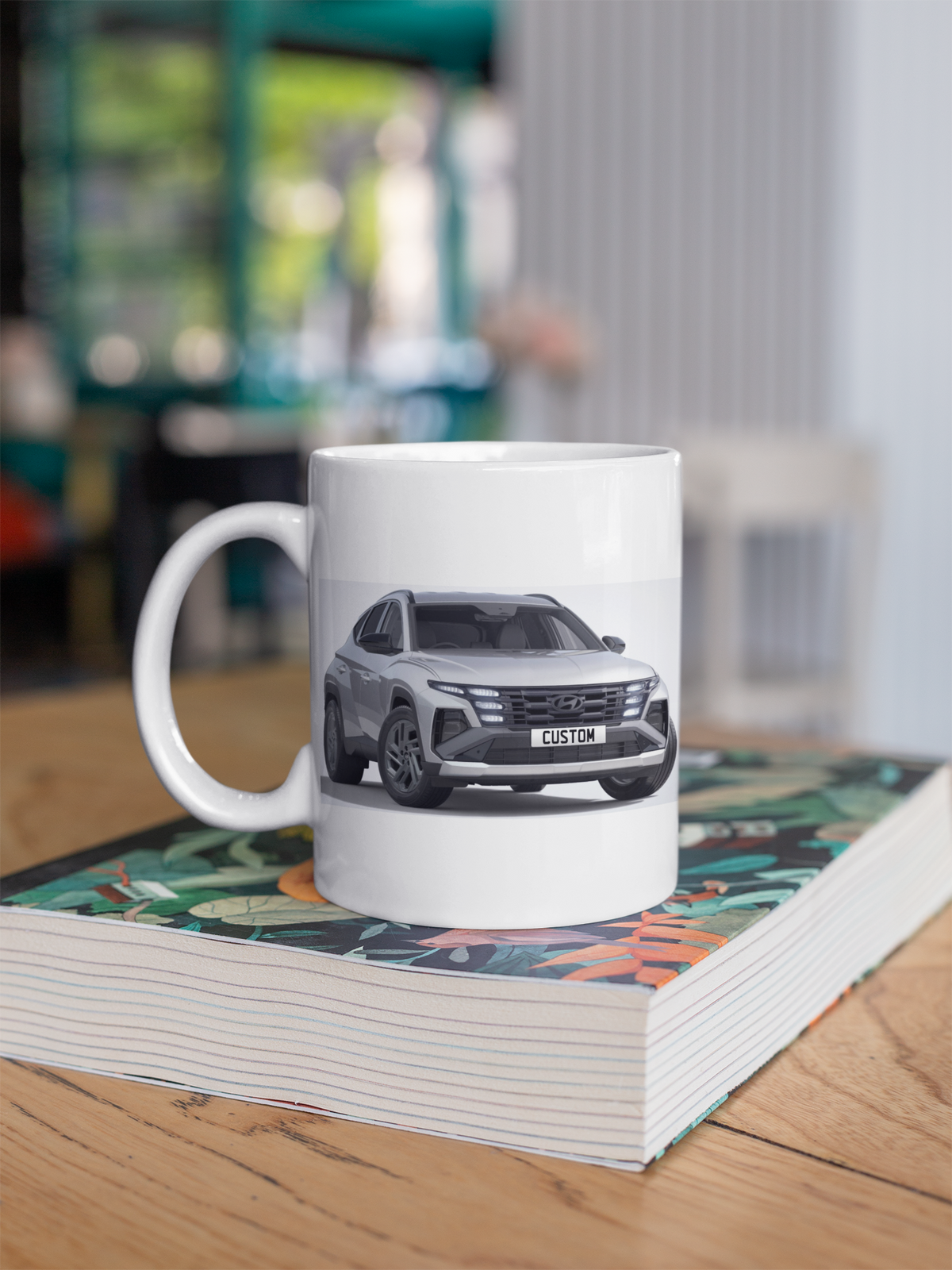 Personalised Hyundai Tucson Black Line Mug