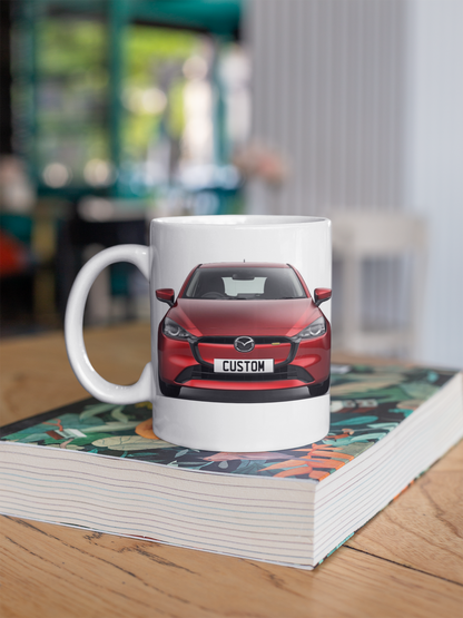 Personalised Mazda 2 Centre Line Mug