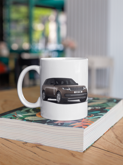 Personalised Land Rover Range Rover Nickel Atlas Exterior Mug