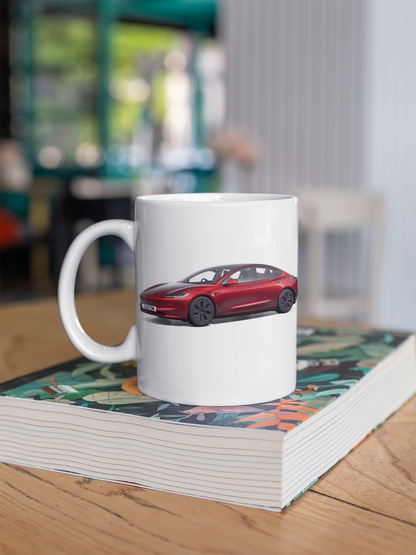 Personalised Tesla Model 3 Mug