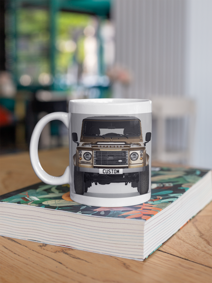 Personalised Land Rover Classic Defender Soft Top Mug